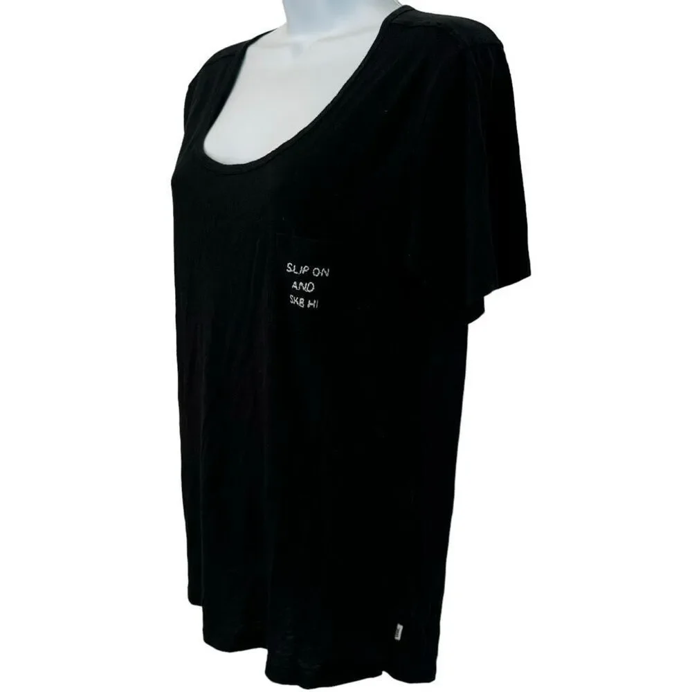 Vans Black T-shirt Women’s Small - Picture 2 of 8